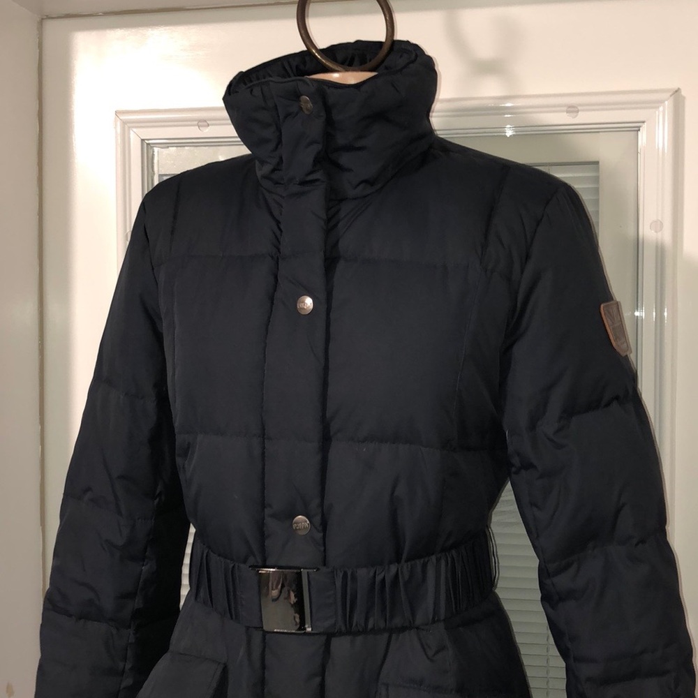 PUFFA 1973 down pea coat jacket navy M original